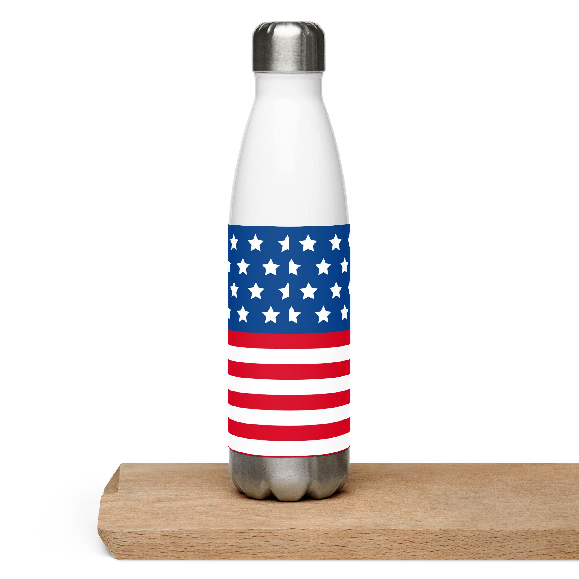 American Flag Stainless Steel Water Bottle